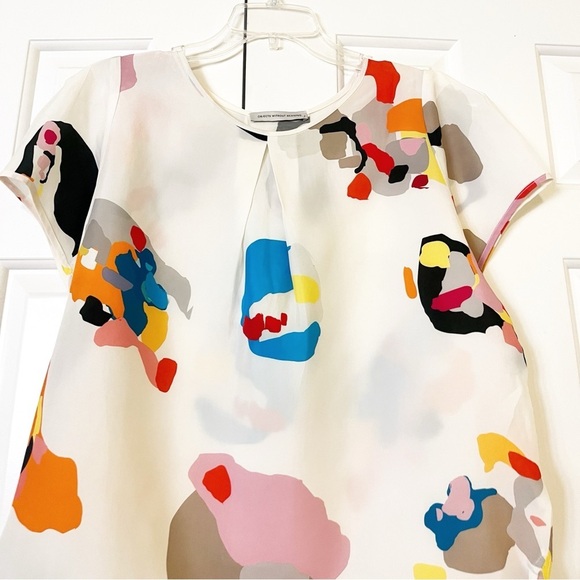 Objects Without Meaning "Francie" Mike Mills Print. 100% Japanese Cupro Top. - Picture 14 of 16